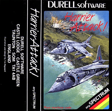 Harrier Attack box art for ZX Spectrum